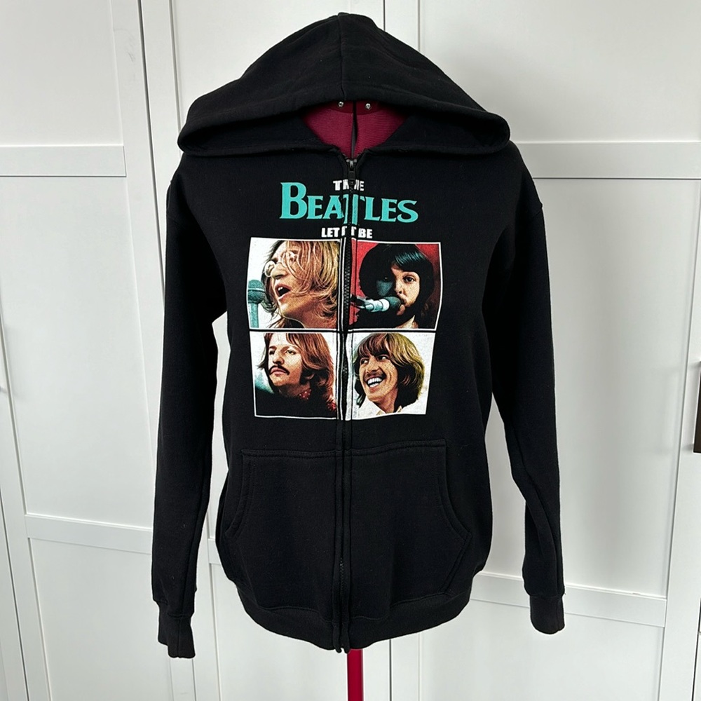 Black Let It Be Beatles Hoodie